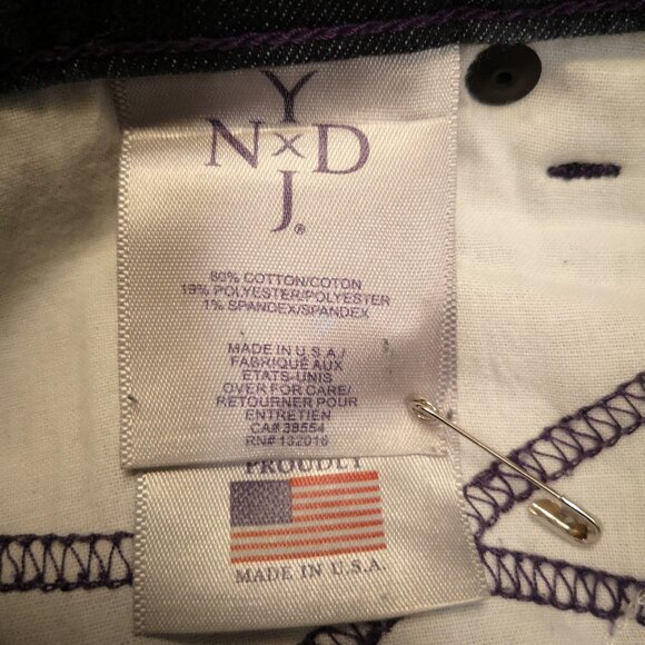 YNXDJ Ladies Capri Length Made in the USA Blue Jeans - Picture 3 of 10